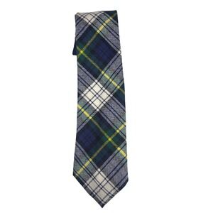 Gordon Necktie Mens OS Blue Green Plaid Clan Tartan Wool Scotland Heritage Tie
